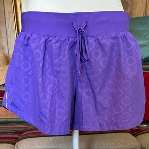 Women’s Nike Purple Holographic Circles Athletic Shorts with Full Panty, XL